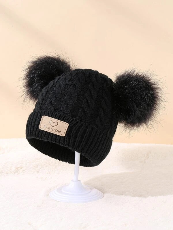 Kids 2 PomPom Cozy Hat